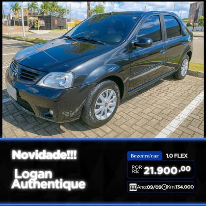 RENAULT LOGAN 1.0 AUTHENTIQUE 16V FLEX 4P MANUAL